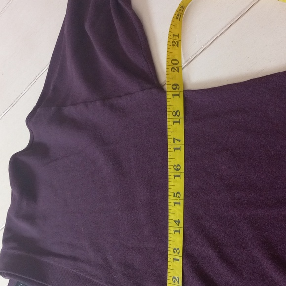 Burgundy Ann Taylor Mixed Gauge Open Front Cardigan Sweater Women's Size M - Picture 9 of 12